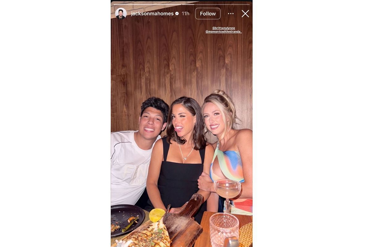 Patrick Mahomes’ brother Jackson Mahomes celebrates birthday with Brittany, (Instagram@jacksonmahomes)